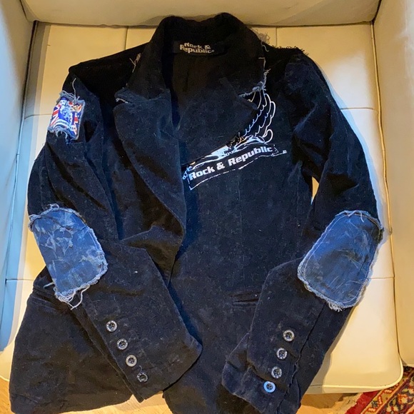 Rock & Republic black corduroy jacket - Picture 1 of 6